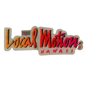 VTG LOCAL MOTION Hawaii Neon Sticker Authentic Vintage